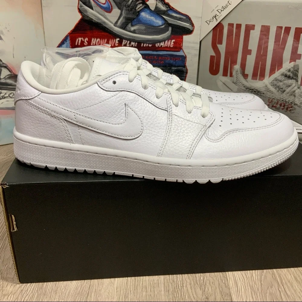 New Nike Air Jordan 1 Low Golf Triple White Size 11 Men’s DD9315-101